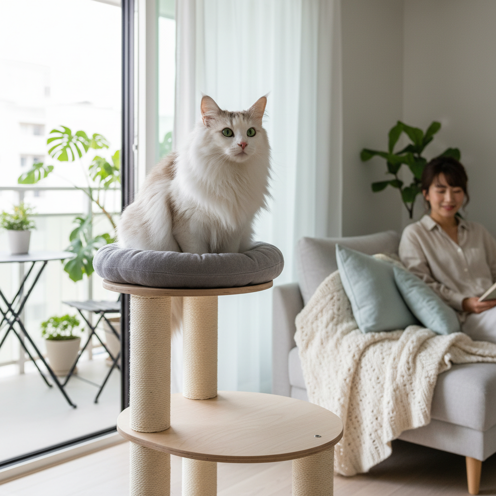 ペルシャ猫の窓辺昼寝｜光と風を整える3工夫